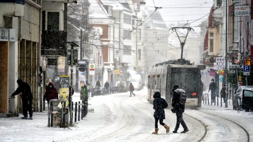 Schneetreiben, Ostertorsteinweg