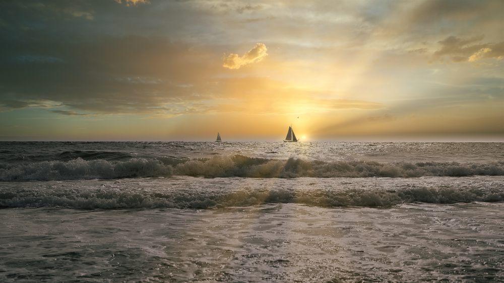 Sonnenuntergang, Nordsee