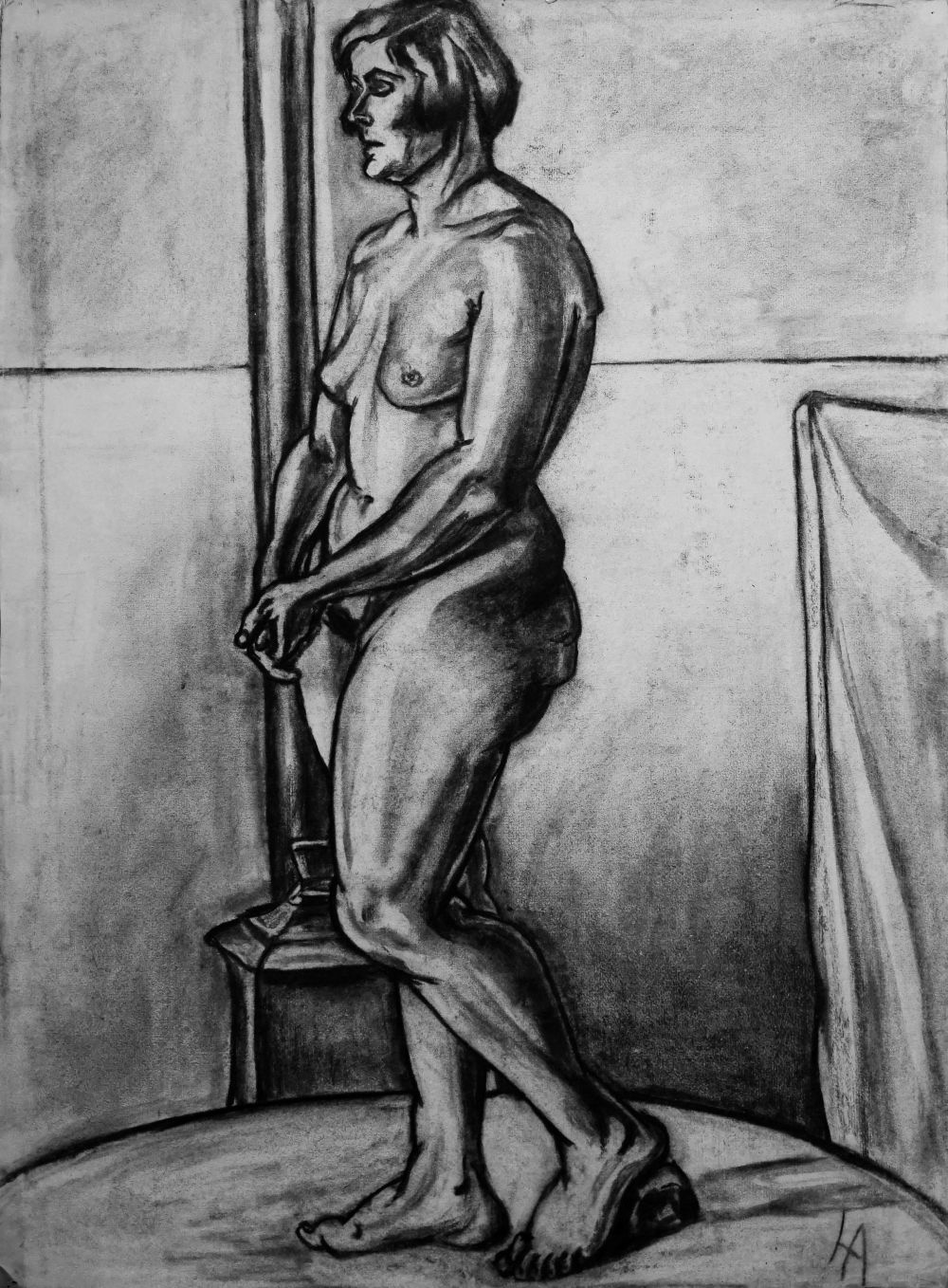 Weiblicher Akt 8. 1928, Paris. Hanna Ahrens