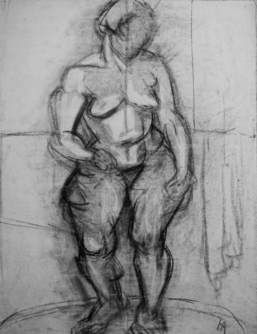 Weiblicher Akt 2. 1928 Paris. Hanna Ahrens