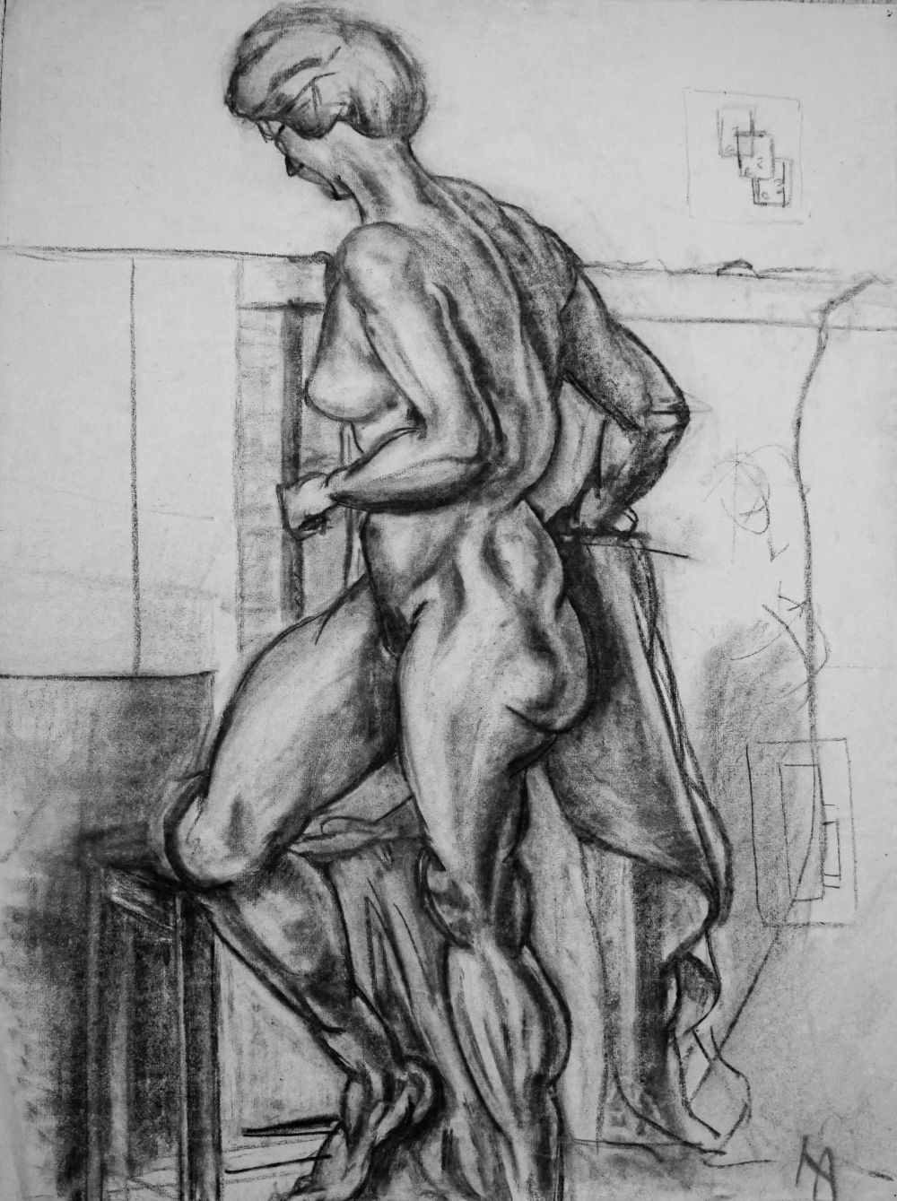 Weiblicher Akt 11. 1928, Paris. Hanna Ahrens